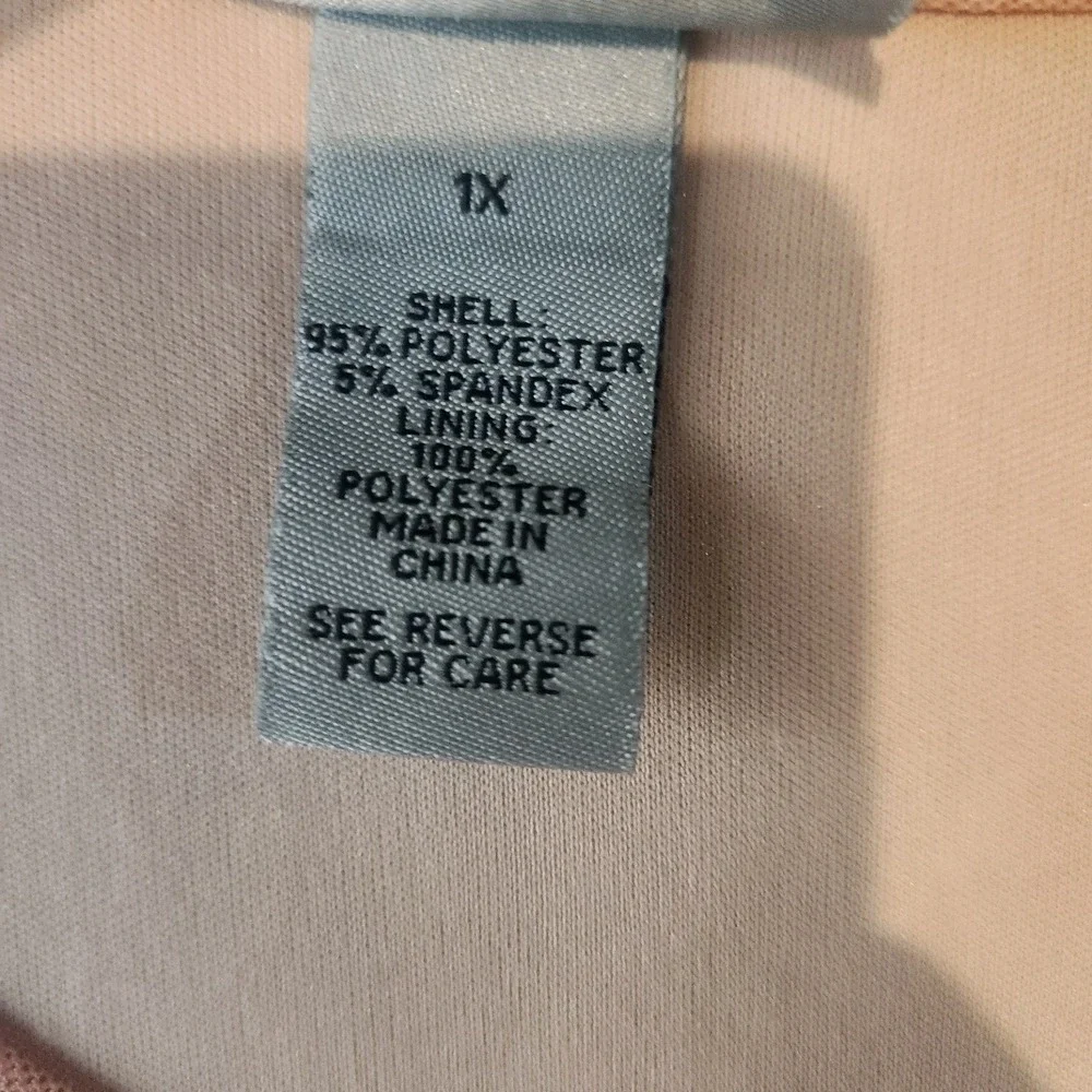 Catherines Womens Blouse Vneck Cityscape Print Bohemian Lined Boho Size 1X - Picture 8 of 8